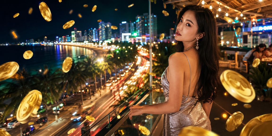 Khung cảnh casino và bãi biển Nha Trang