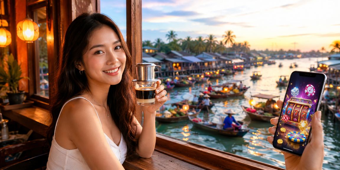 Người chơi trải nghiệm ứng dụng 93 trên điện thoại tại Phú Quốc